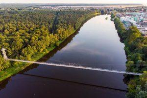 самый большой подвесной мост в Беларуси