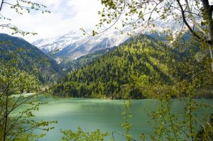 Абхазия весной - озеро Рица