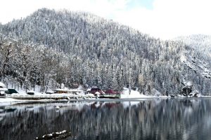 Абхазия зимой озеро Рица